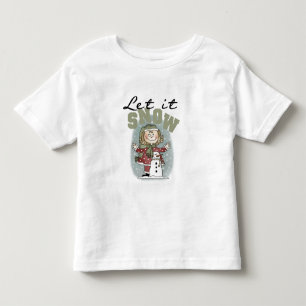 Girl and Snowman Let it Snow T-shirts