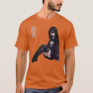 Girl Anime Horror Gothic Aesthetic Japanese Waifu T-Shirt