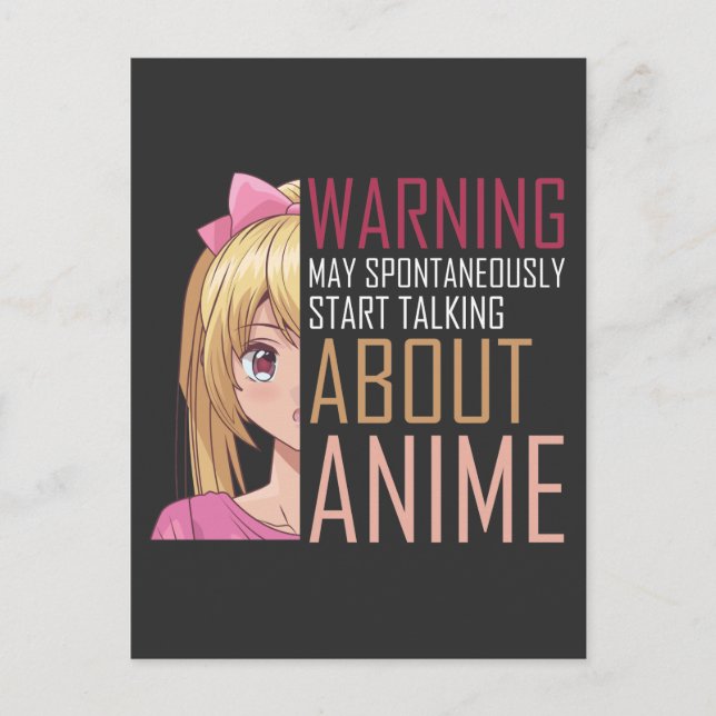 Girl Anime lover Manga Cosplay Fan Teen Postcard (Front)