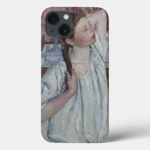 Girl Arranging Her Hair, 1886 (oil on canvas) iPhone 13 Case