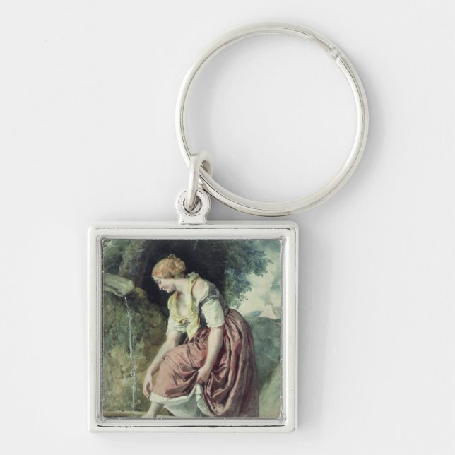 Girl at a Conduit Key Ring (Front)