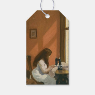 Girl at a Sewing Machine (by Edward Hopper) Gift Tags