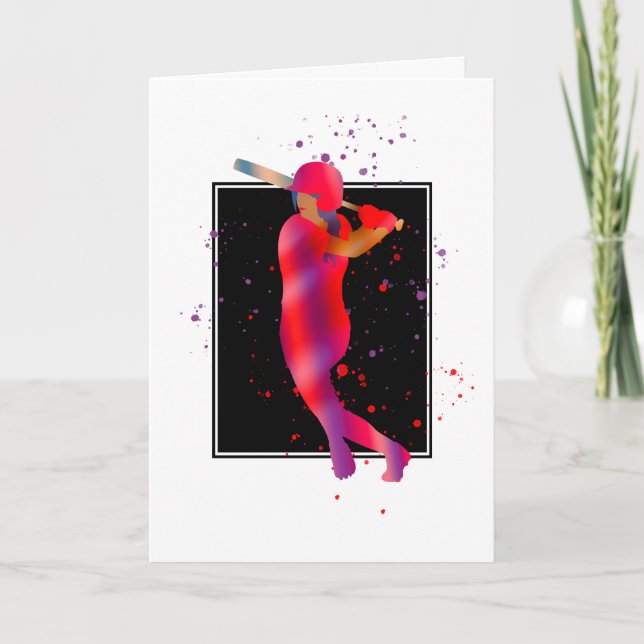Girl at Bat Card (Front)