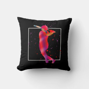 Girl at Bat Cushion