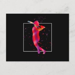 Girl at Bat Postcard