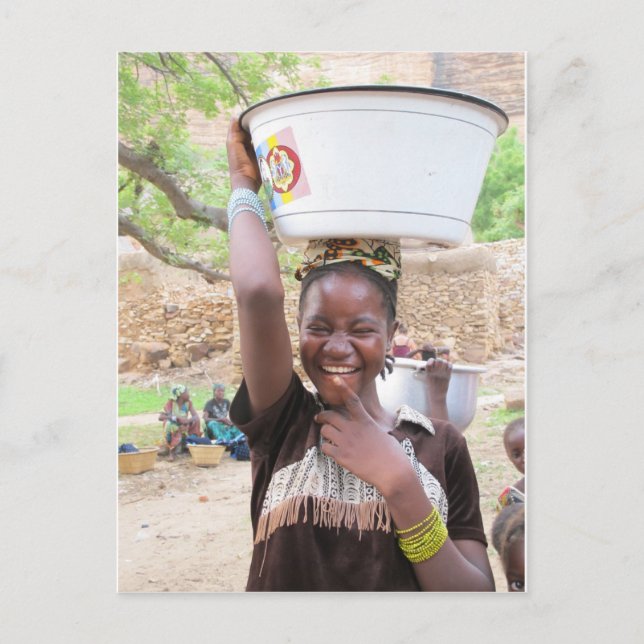 Girl at Market in Dogon Country, Mali Postcard (Front)