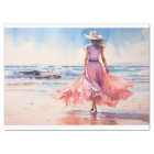 Girl at the Beach 1 Decoupage Paper