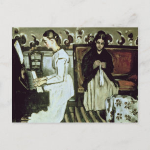 Girl at the Piano , 1868-69 Postcard