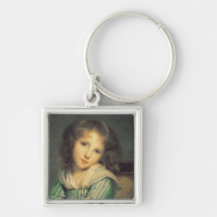 Girl at the Window Key Ring