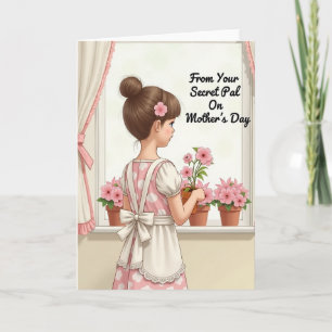 Girl At Window Birthday Card