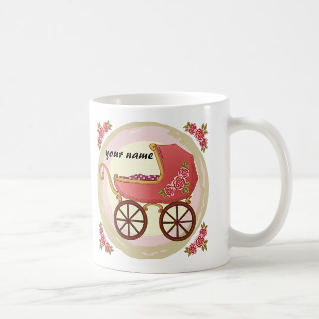 Girl Baby Buggy Coffee Mug (Right)