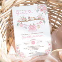 Girl Baby Clothes Pink Floral Laundry Baby Shower