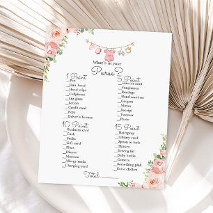 Girl Baby clothes What's in your purse game