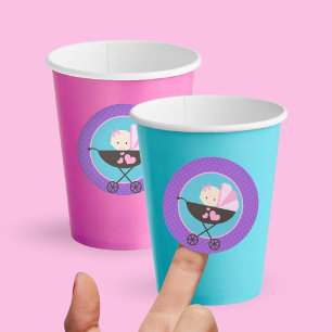 Girl Baby Doll Circle Round Stickers