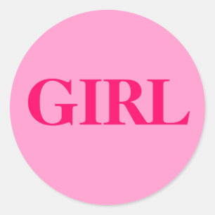 Girl - Baby Gender Reveal Party Game Sticker