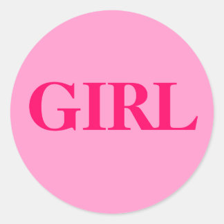 Girl - Baby Gender Reveal Party Game Sticker