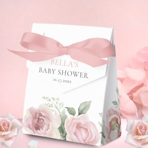 Girl Baby in Bloom Baby Shower Thank You Favour Box