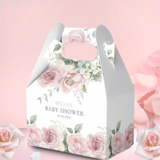 Girl Baby in Bloom Baby Shower Thank You Favour Box (Creator Uploaded)