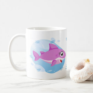 Girl Baby Shark - Pink Coffee Mug