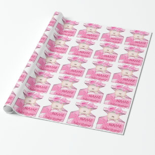 Girl Baby Shower Gift Wrapping paper