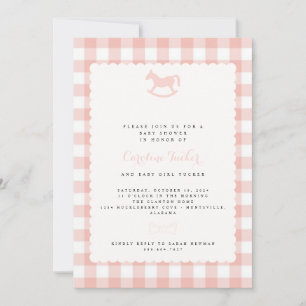 girl baby shower invitation