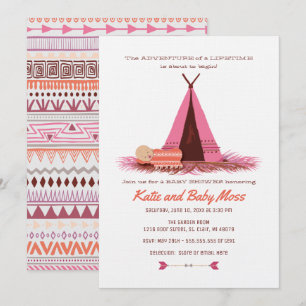 Girl Baby Shower Invitation {Boho Chic}