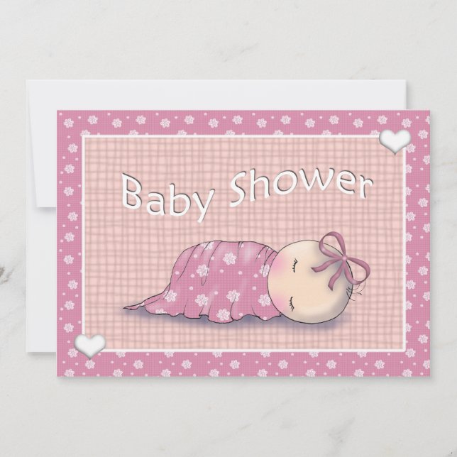 Girl Baby Shower Invitations (Front)