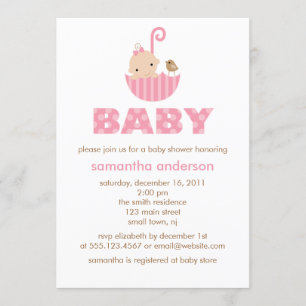 Girl Baby Shower Invitations {pink}