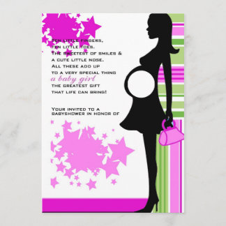 Girl baby shower invite