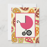Girl Baby Shower - Paisley & Pink Carriage