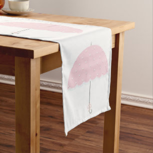 Girl Baby Shower Short Table Runner