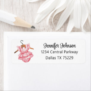 Girl Baby Shower Vintage Dress Address