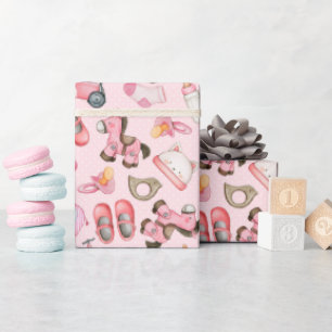 Girl Baby Shower  Wrapping Paper