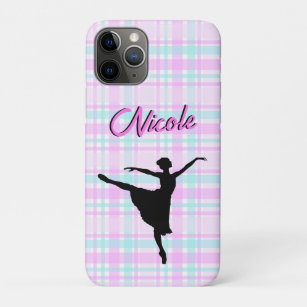 Girl Ballerina Ballroom Dance Plaid Pastel Case-Mate iPhone Case
