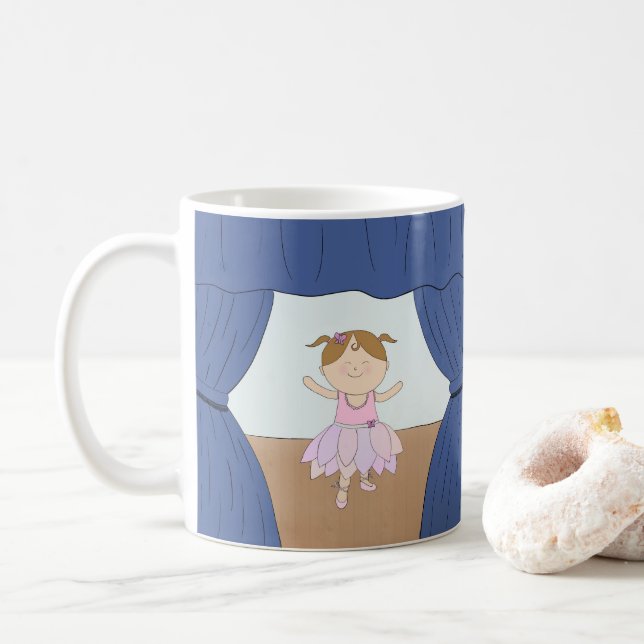 Girl ballerina coffee mug (With Donut)