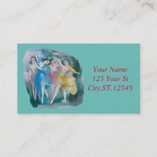 Girl Ballerina Dancers Thunder_Cove Business Card
