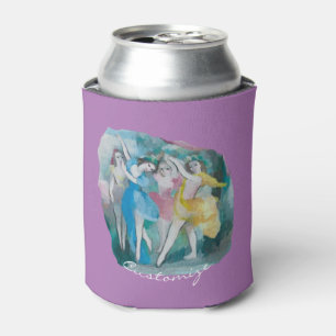 Girl Ballerina Dancers Thunder_Cove Can Cooler