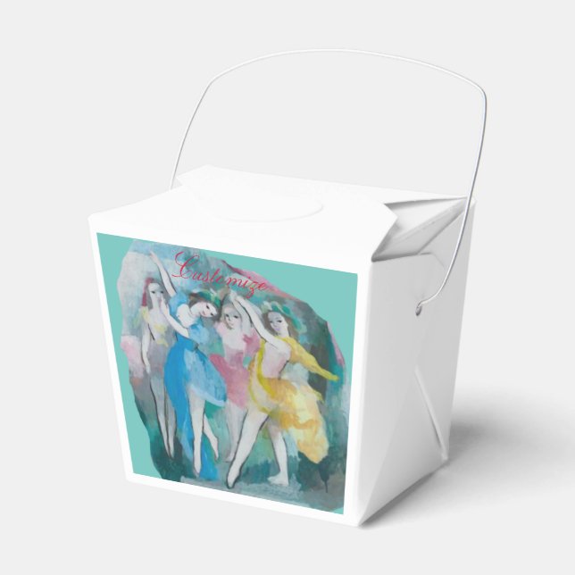 Girl Ballerina Dancers Thunder_Cove Favour Box (Front Side)