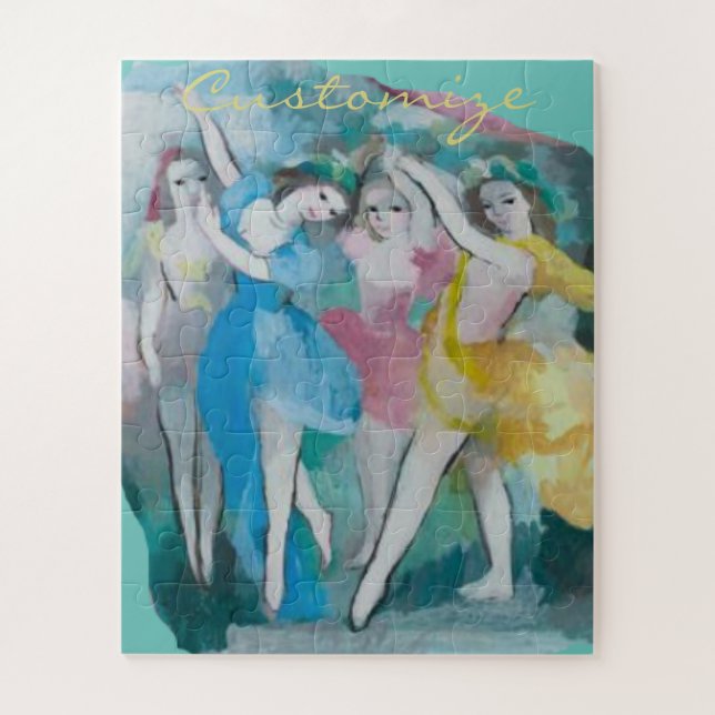 Girl Ballerina Dancers Thunder_Cove Jigsaw Puzzle (Vertical)