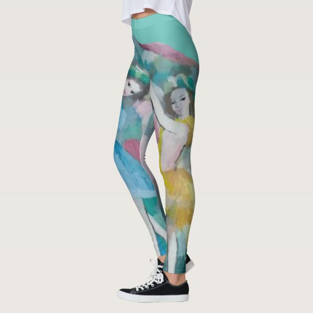 Girl Ballerina Dancers Thunder_Cove Leggings (Left)