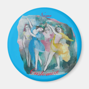 Girl Ballerina Dancers Thunder_Cove Magnet