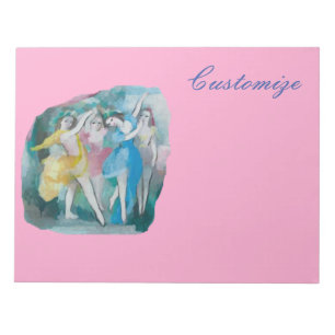 Girl Ballerina Dancers Thunder_Cove Notepad