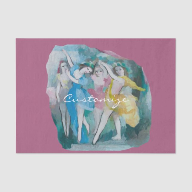 Girl Ballerina Dancers Thunder_Cove Tissue Paper (Front)