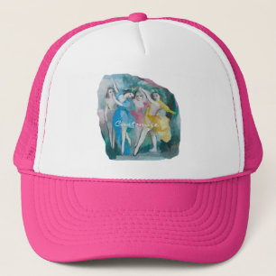 Girl Ballerina Dancers Thunder_Cove Trucker Hat