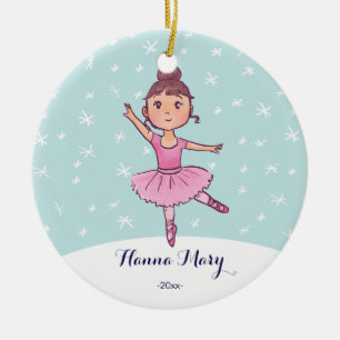 Girl Ballet Ornament   Christmas ballerina