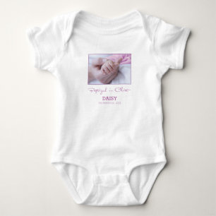 Girl Baptism Congratulations for Baby Personalised Bodysuit