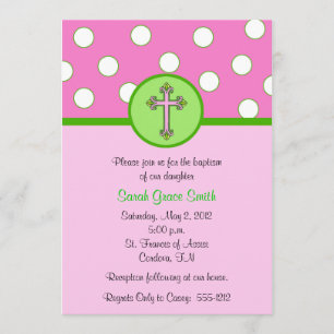 Girl Baptism Invitation