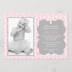 Girl Baptism Invitations