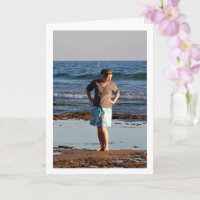Girl Barefoot on Beach