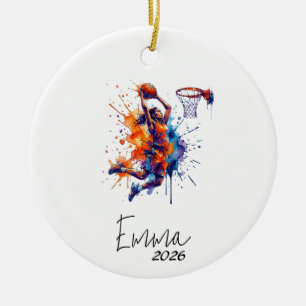 girl basketball ornament, basketball ornament